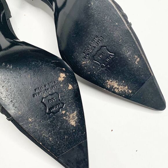 STUART WEITZMAN Women's Black Heels Made in Spain Shoe Size 10.5B - Picture 9 of 11